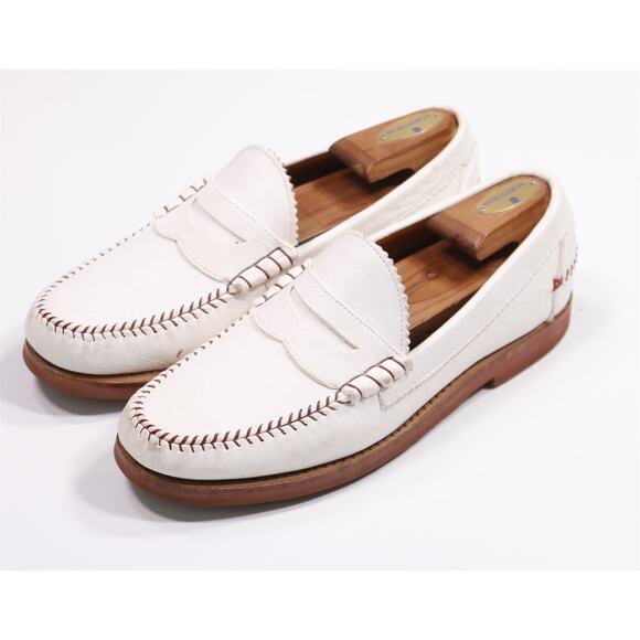 Allen Edmonds Doubleday Baseball Leather Penny Loafers Men's US 9.5 D - Picture 2 of 11